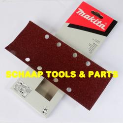 Schuurblad  93x230mm geperforeerd P 80 red per 10 verpakt | P-31859